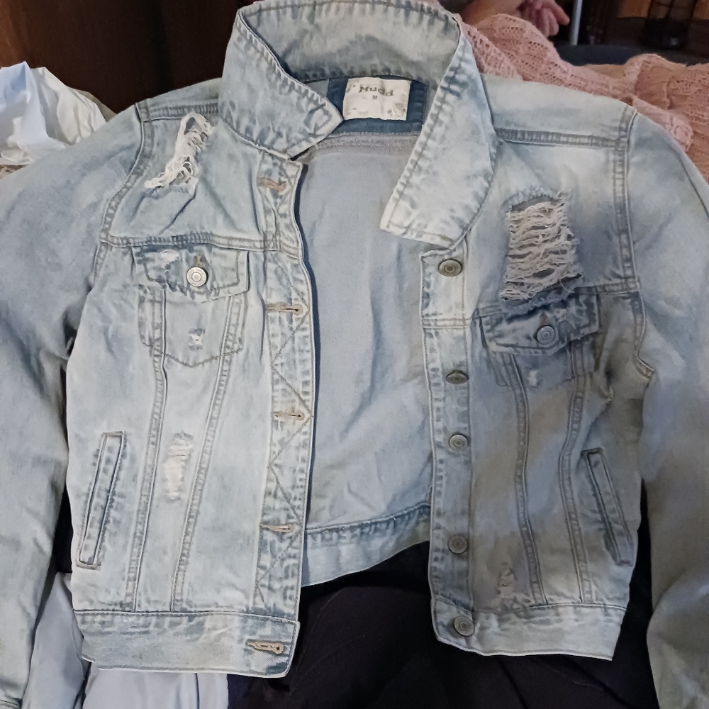 Distressed Denim Jacket